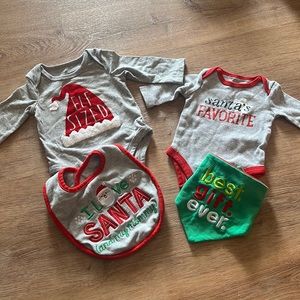 NEWBORN CHRISTMAS ONESIES